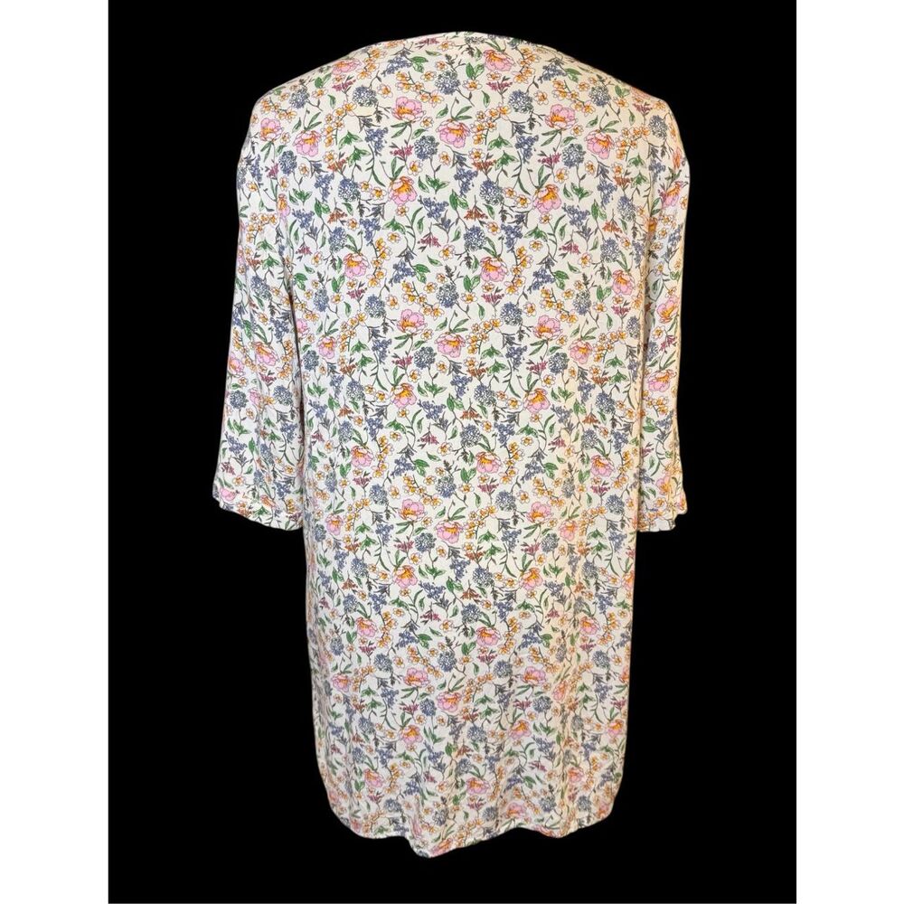 H&M Floral Print Flowy Dress with 3/4 Sleeves Midi Length Sz. 12 - Picture 8 of 10